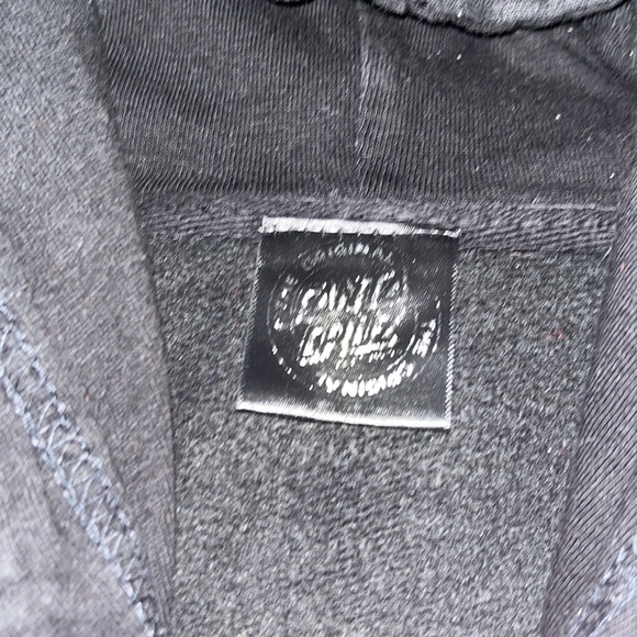 Santa Cruz Skateboarding Black Men’s Medium Hooded Sweatshirt / Hoodie / Hoody - Picture 2 of 3